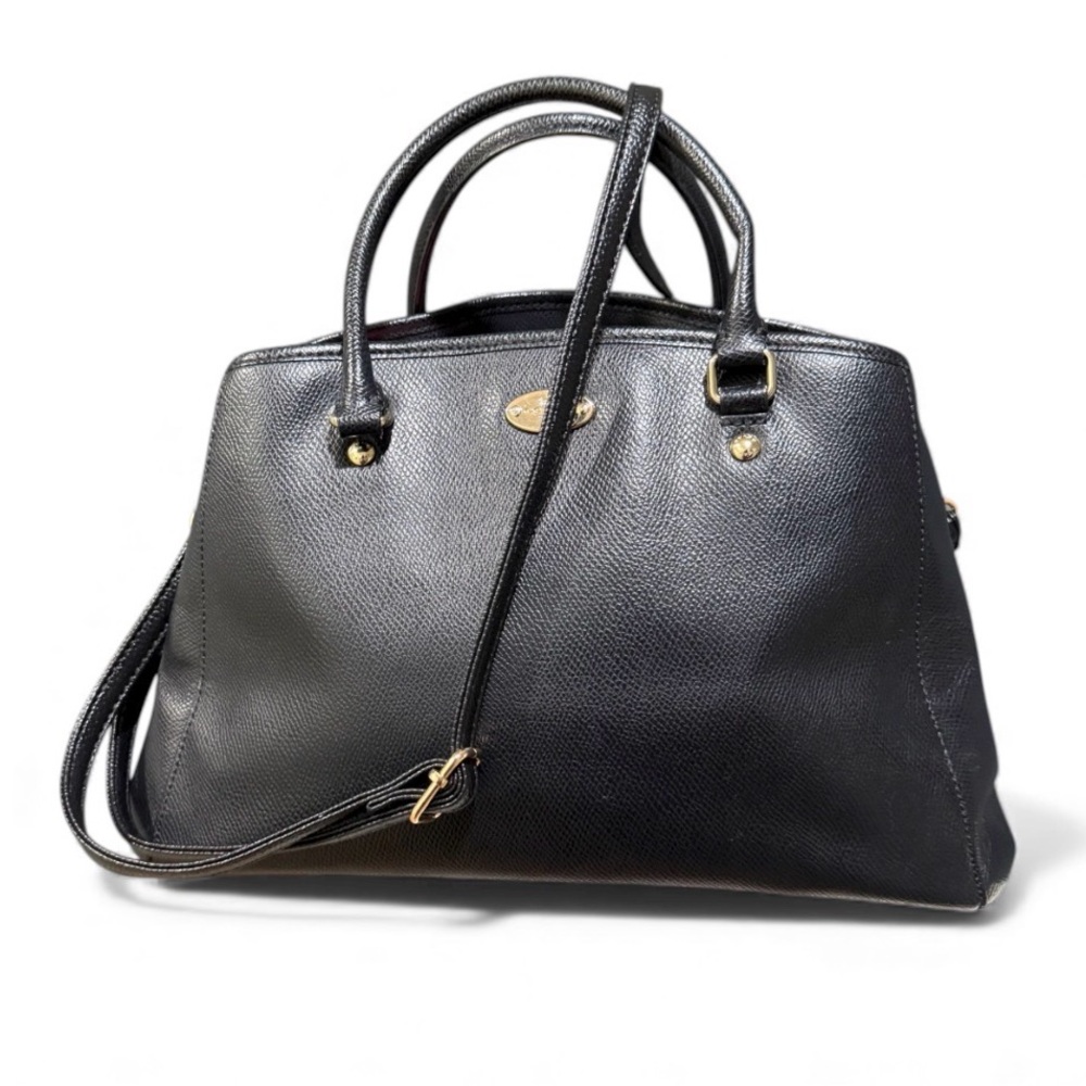 SOLD ‼️Coach Margot Carryall Leather Bag-Preowned W Unbranded Crossbody Strap - Picture 1 of 11